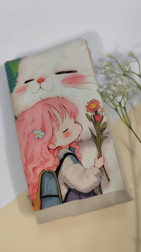 تیشرت زنانه نخ پنبه فری سایز طرح خرگوش و دختر