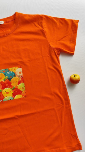 تیشرت زنانه نخ پنبه فری سایز طرح میوه