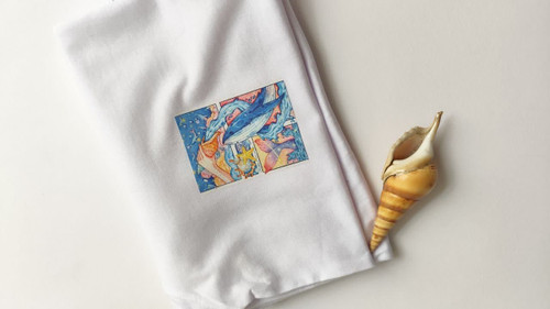 تیشرت زنانه نخ پنبه فری سایز طرح صدف