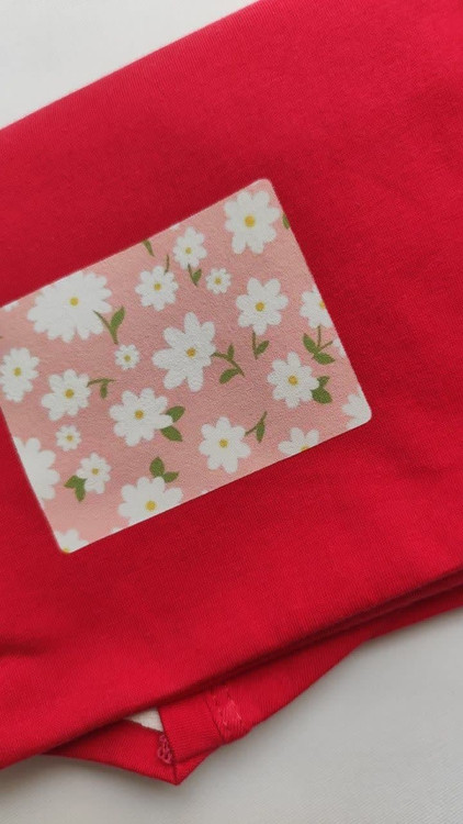 تیشرت زنانه نخ پنبه فری سایز طرح گل بابونه