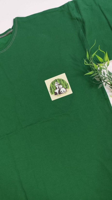 تیشرت زنانه نخ پنبه فری سایز طرح پاندا