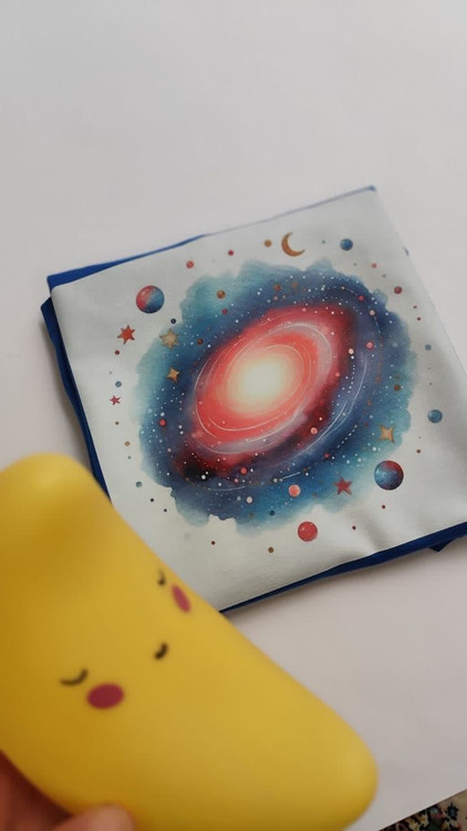 تیشرت زنانه نخ پنبه فری سایز طرح کهکشان