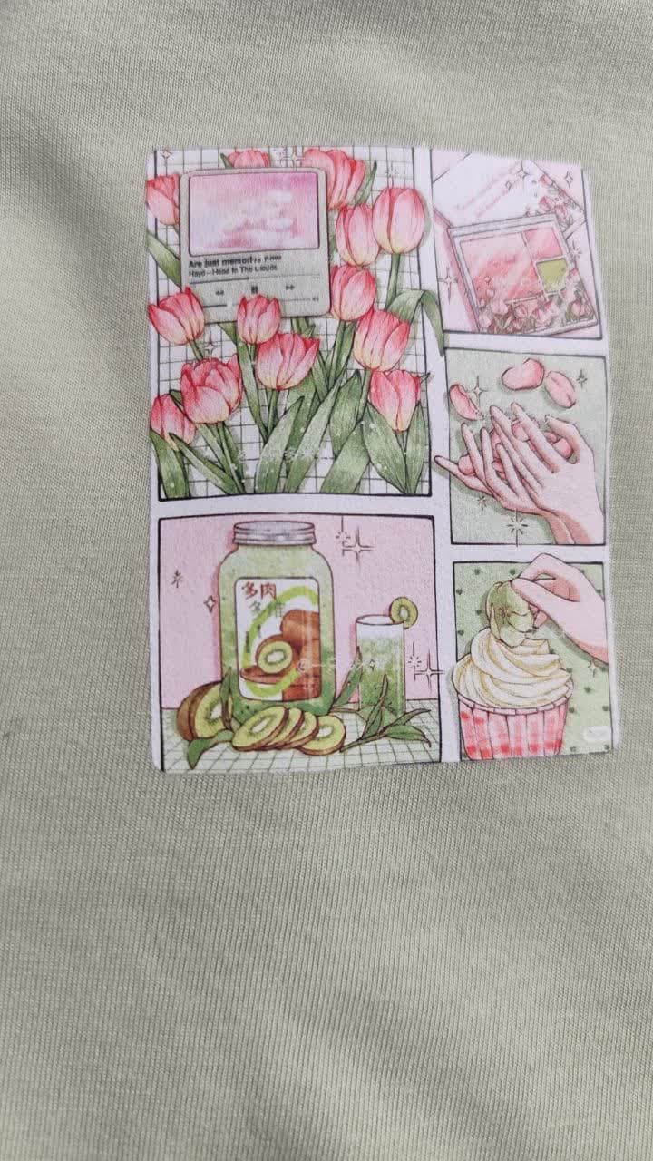 تیشرت زنانه نخ پنبه فری سایز طرح گل ریز