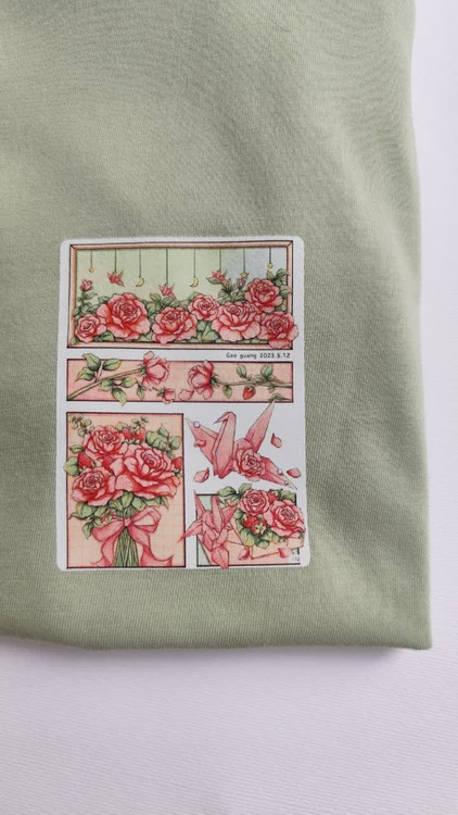 تیشرت زنانه نخ پنبه فری سایز طرح گل