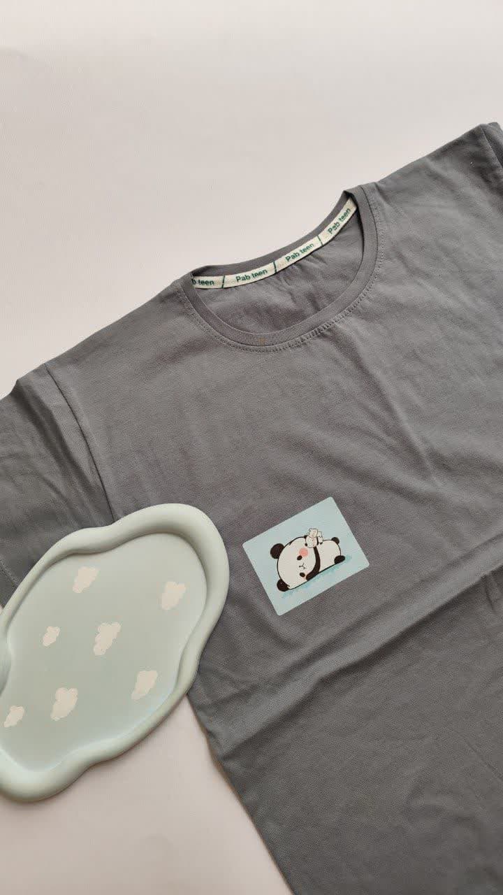 تیشرت زنانه نخ پنبه فری سایز طرح پاندا