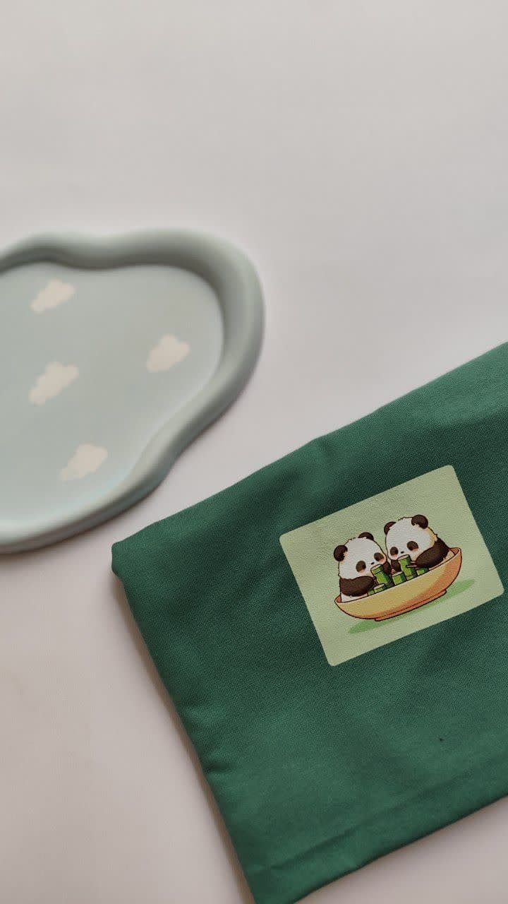 تیشرت زنانه نخ پنبه فری سایز طرح پاندا