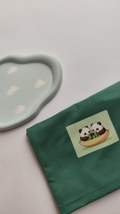 تیشرت زنانه نخ پنبه فری سایز طرح پاندا