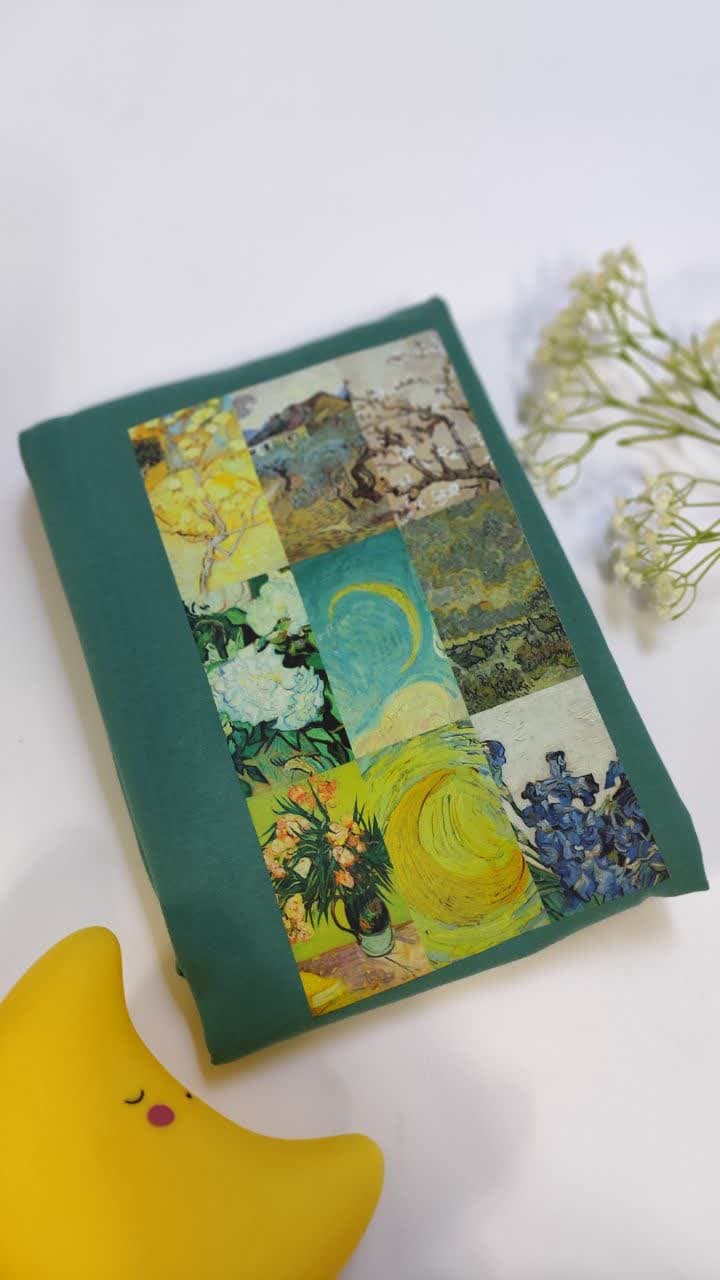 تیشرت زنانه نخ پنبه فری سایز طرح ونگوگ