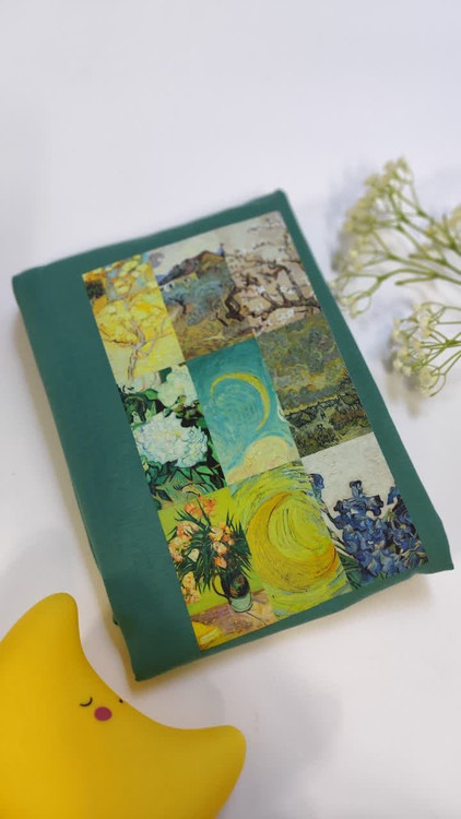 تیشرت زنانه نخ پنبه فری سایز طرح ونگوگ