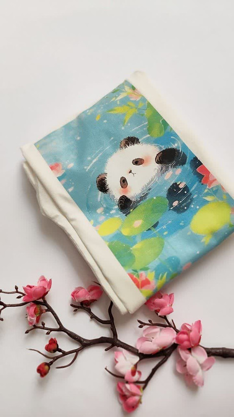 تیشرت زنانه نخ پنبه فری سایز طرح پاندا