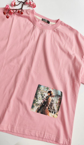 تیشرت زنانه نخ پنبه فری سایز طرح انیمه