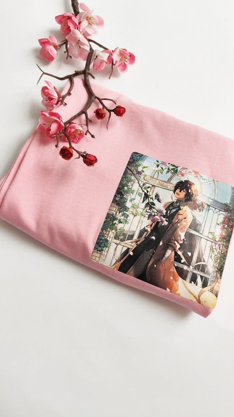 تیشرت زنانه نخ پنبه فری سایز طرح انیمه