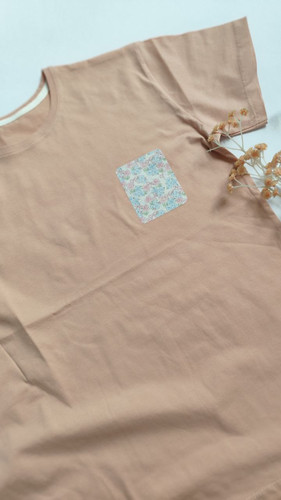 تیشرت زنانه نخ پنبه فری سایز طرح خرگوش و گل