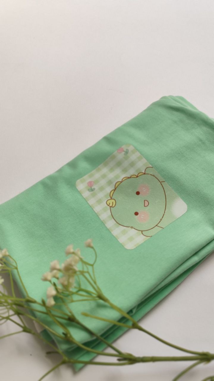 تیشرت زنانه نخ پنبه فری سایز طرح دایناسور