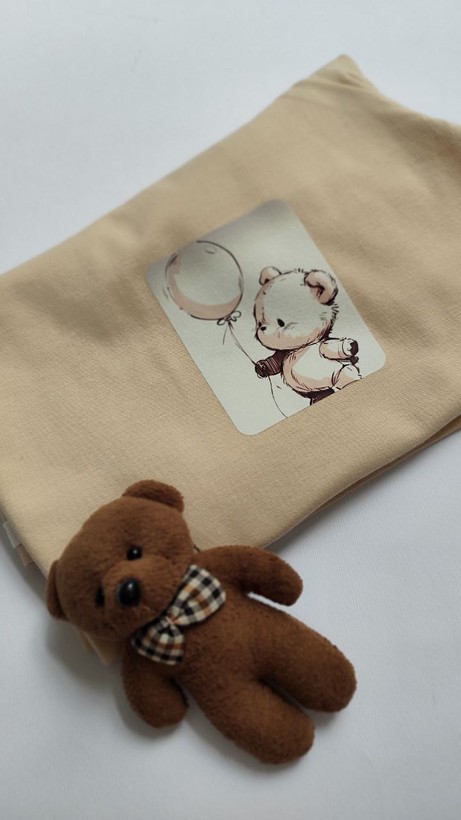 تیشرت زنانه نخ پنبه فری سایز طرح خرس