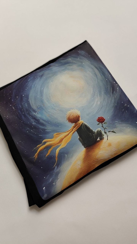 تیشرت زنانه نخ پنبه فری سایز طرح شازده کوچولو