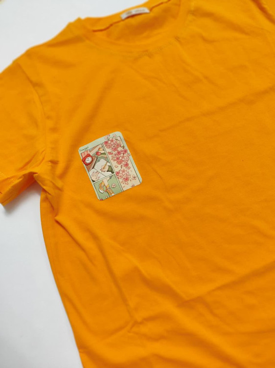 تیشرت زنانه نخ پنبه فری سایز طرح شکوفه و بهار