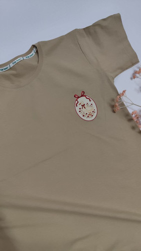 تیشرت زنانه نخ پنبه فری سایز طرح مرغابی