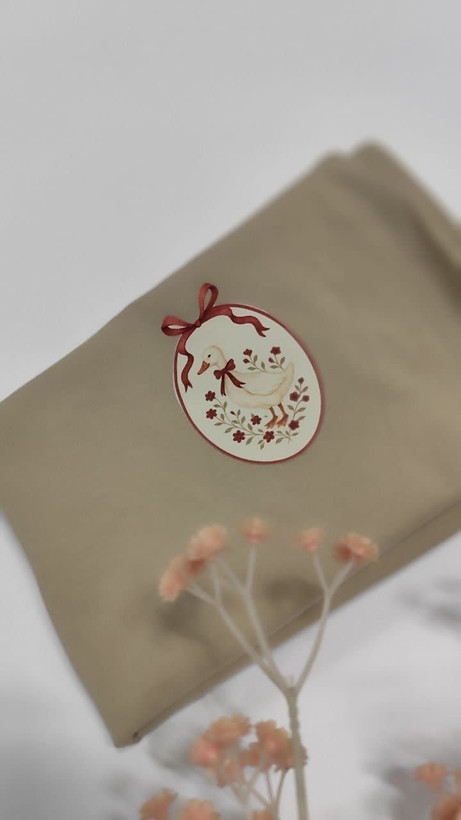 تیشرت زنانه نخ پنبه فری سایز طرح مرغابی