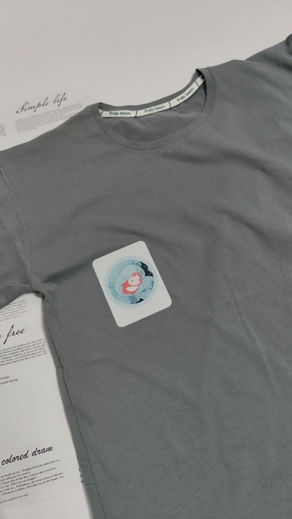 تیشرت زنانه نخ پنبه فری سایز طرح پونیو