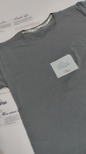 تیشرت زنانه نخ پنبه فری سایز طرح نهنگ