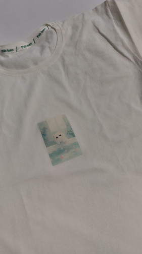 تیشرت زنانه نخ پنبه فری سایز طرح پیشی