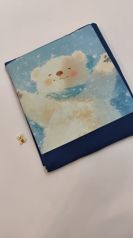 تیشرت زنانه نخ پنبه فری سایز طرح خرس