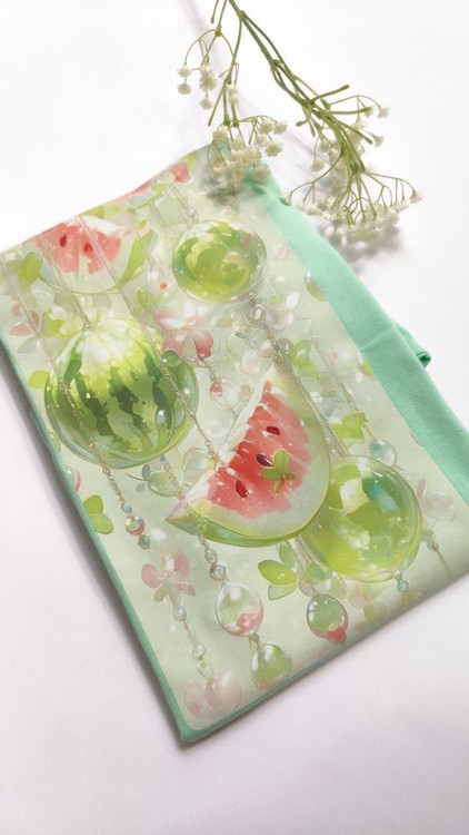 تیشرت زنانه نخ پنبه فری سایز طرح هندوانه