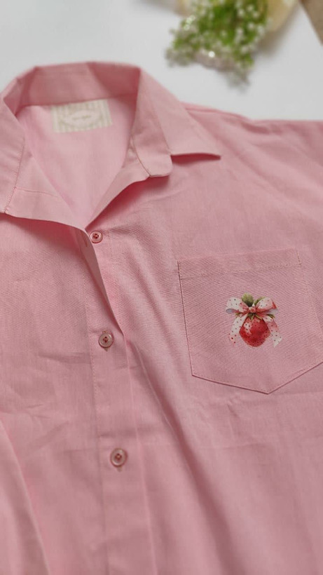 شومیز آستین بلند یقه برگردان زنانه با رنگ های پاستیلی