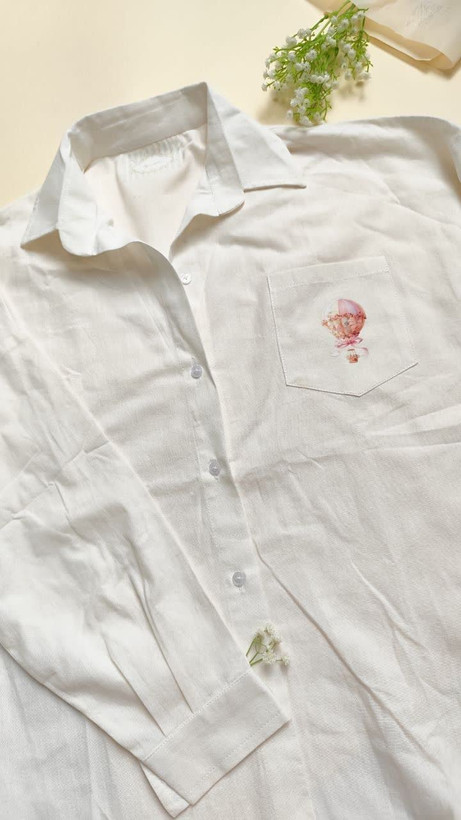 شومیز آستین بلند یقه برگردان زنانه با رنگ های پاستیلی