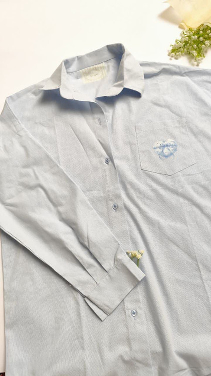 شومیز آستین بلند یقه برگردان زنانه با رنگ های پاستیلی