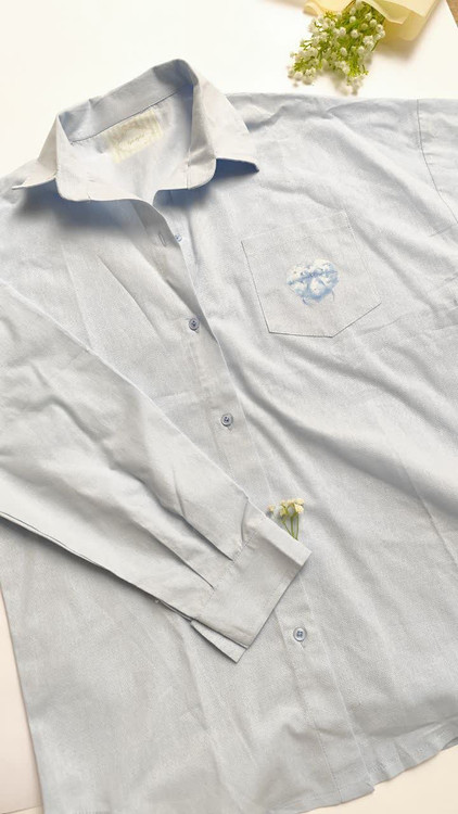 شومیز آستین بلند یقه برگردان زنانه با رنگ های پاستیلی