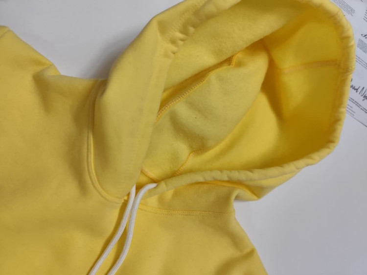 هودی زنانه گرم رنگ زرد جوجه ای