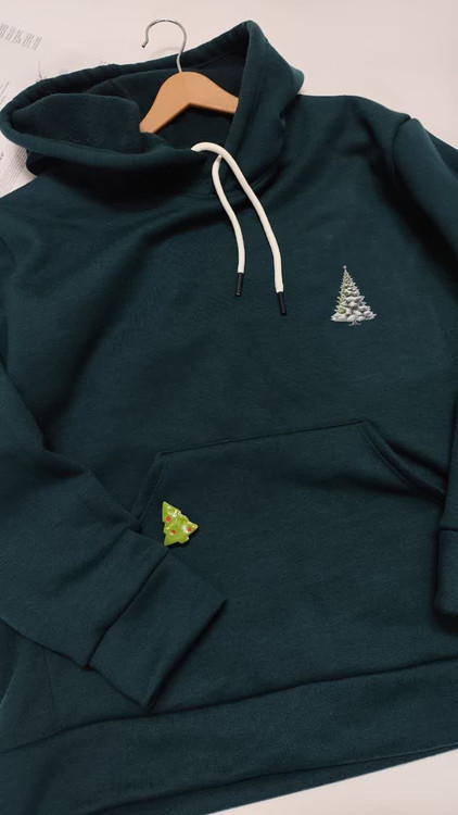 هودی زنانه گرم سبز کله غازی