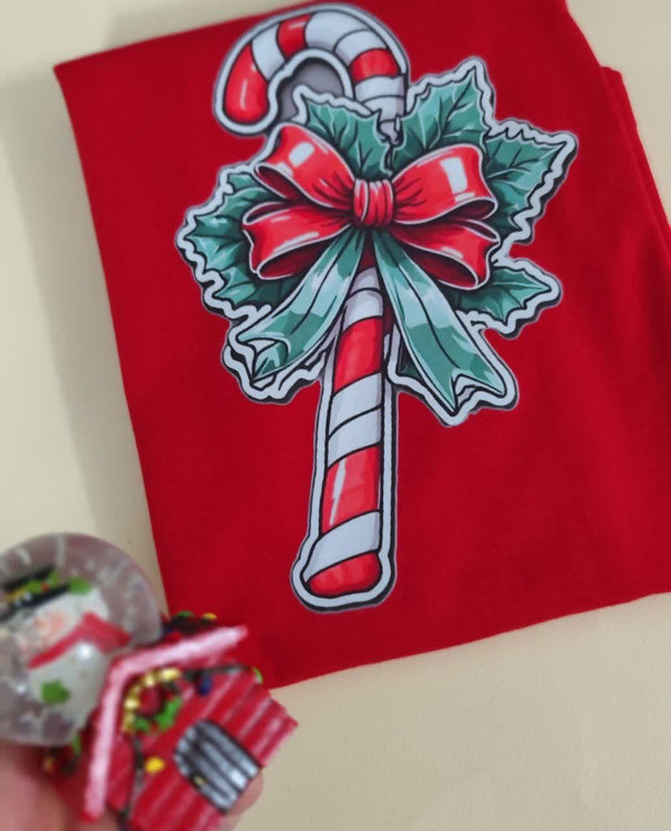 تیشرت زنانه نخ پنبه فری سایز طرح آبنبات چوبی