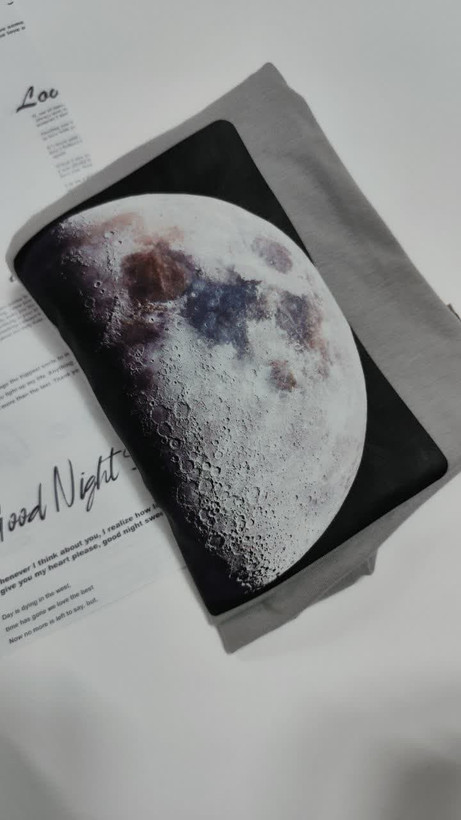 تیشرت زنانه نخ پنبه فری سایز طرح ماه