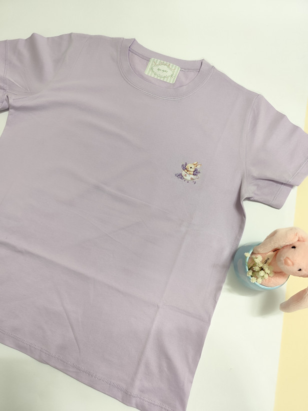 تیشرت زنانه نخ پنبه فری سایز طرح خرگوش