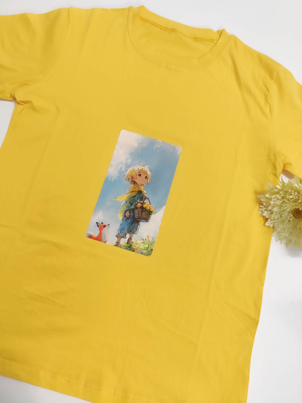 تیشرت زنانه نخ پنبه فری سایز طرح شازده کوچولو
