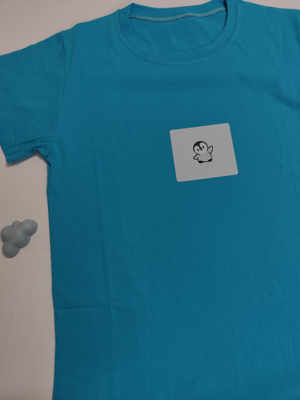 تیشرت زنانه نخ پنبه فری سایز طرح پنگوئن