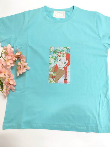 تیشرت زنانه نخ پنبه فری سایز طرح آنشرلی