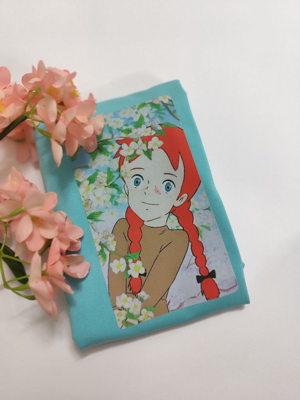 تیشرت زنانه نخ پنبه فری سایز طرح آنشرلی