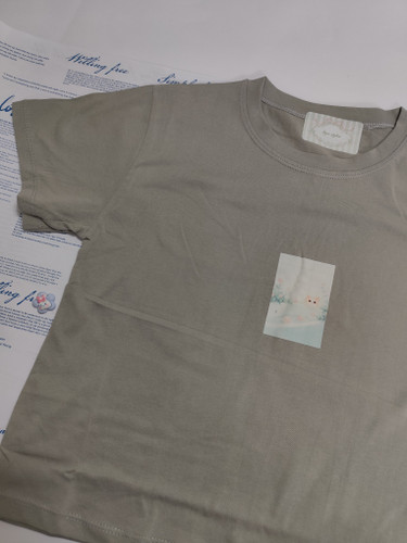 کراپ تیشرت نخ پنبه فری سایز طرح پیشی پینترستی