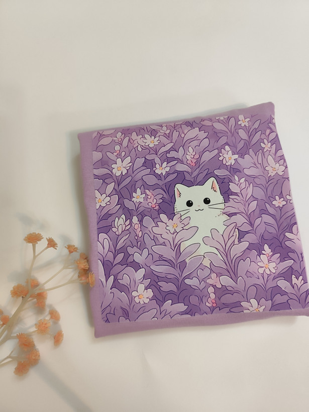 کراپ تیشرت نخ پنبه فری سایز طرح گربه