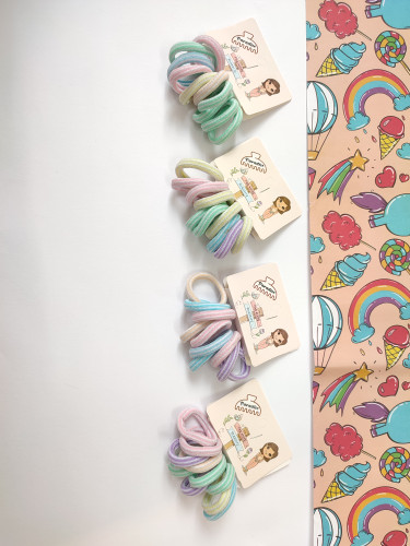 کش مو رنگی بسته ۱۰ عددی