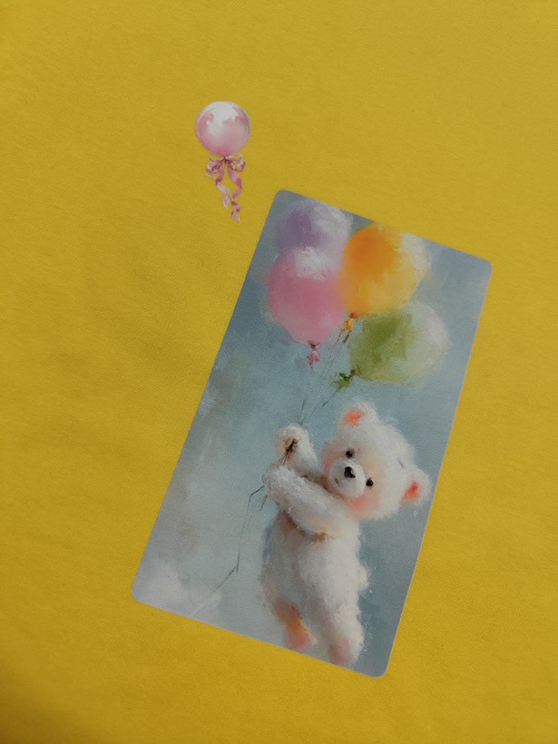 تیشرت زنانه نخ پنبه فری سایز طرح خرس