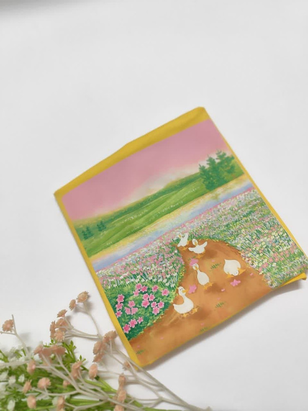 تیشرت زنانه نخ پنبه فری سایز طرح مزرعه اردک ها