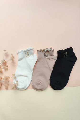 جوراب مچی زنانه طرح love